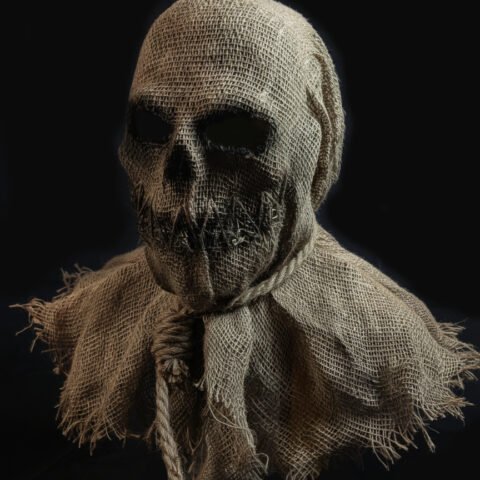 Scarecrow Mask with stitched mouth
